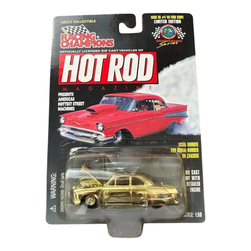 Racing Champions Hot Rod Magazine Thom‎ Taylor 50 Ford Coupe SG 4 Gold Chase